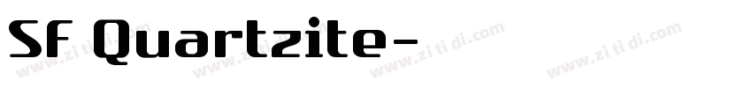 SF Quartzite字体转换